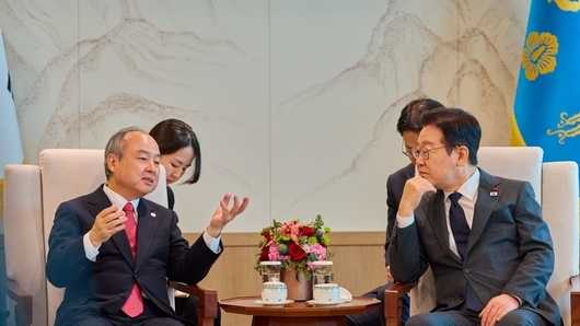 이재명 대통령 소프트뱅크 회장 접견