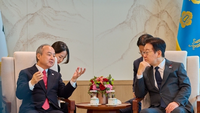 이재명 대통령 소프트뱅크 회장 접견