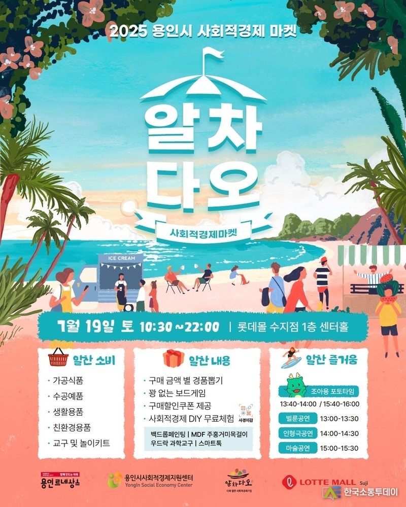사진제공=용인특례시청// 2025 용인시 사회적경제 마켓 알차다오 포스터