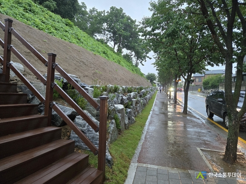 사진제공=용인특례시청// 지은근린공원 비탈면 공사 후 모습