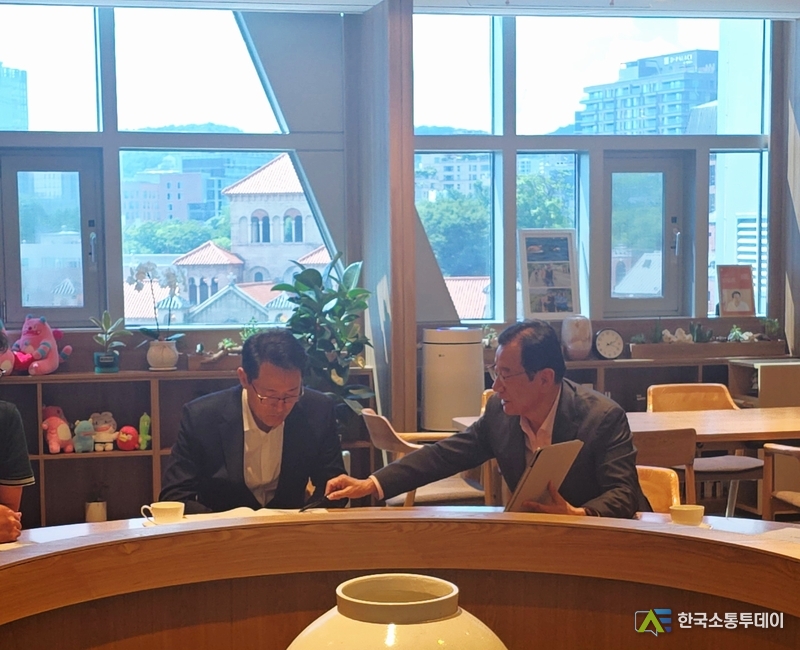 사진제공=하남시청// 이현재 하남시장, 위례신사선 하남연장 건의 서울시장 “적극 검토” 화답