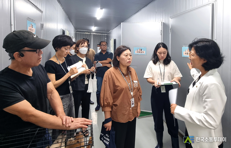 사진제공=하남시의회// 하남시의회 ‘반려동물 복지정책 연구회’, 8월 28일 하남시 동물보호센터 운영 실태 점검