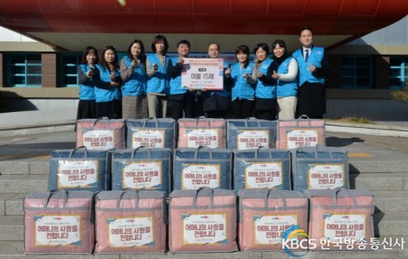 국제위러브유운동본부, 동두천시에 이불 15채 전달