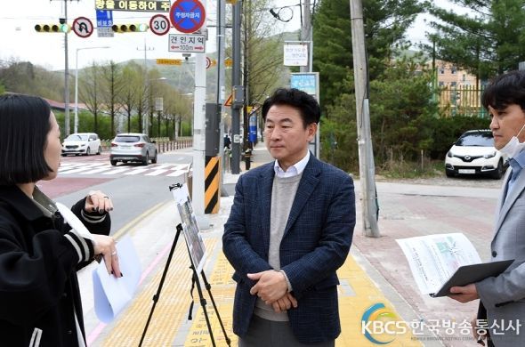 김동근 의정부시장, 버들개초등학교 주변 어린이보호구역 현장 점검