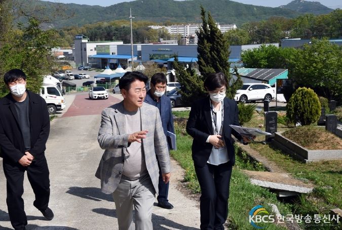 의정부시, 봄철 성묘객 위한 시립묘지 현장 점검