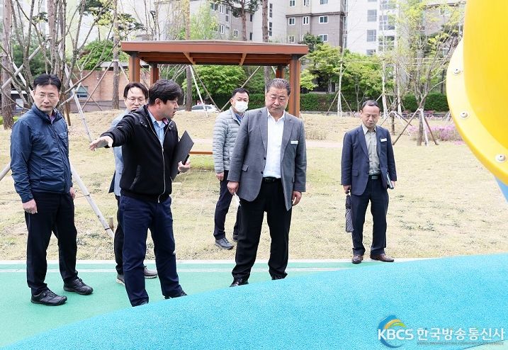 파주시, 가람마을 근린공원 어린이 물놀이시설 개장 준비