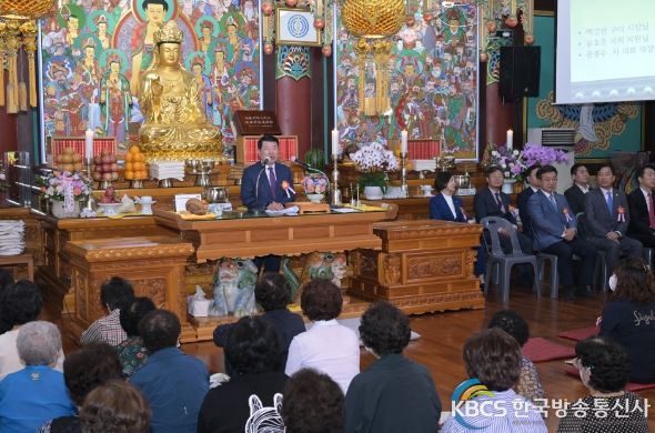 백경현 구리시장, 관내 사찰 찾아 봉축법요식 참석