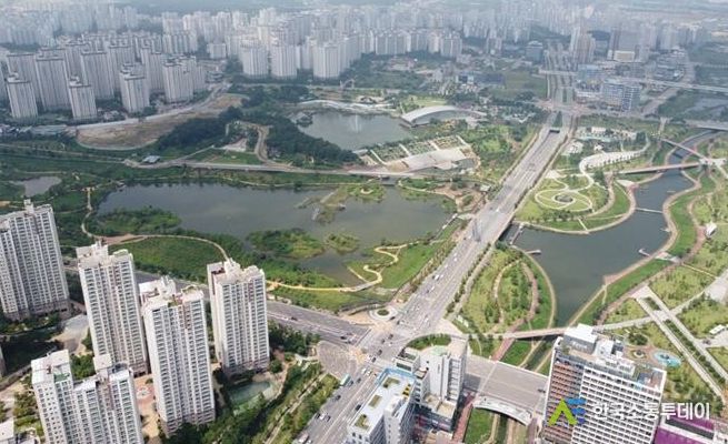 파주 운정신도시 실개천에 맑은 물 흐른다…물순환시스템 보수 완료