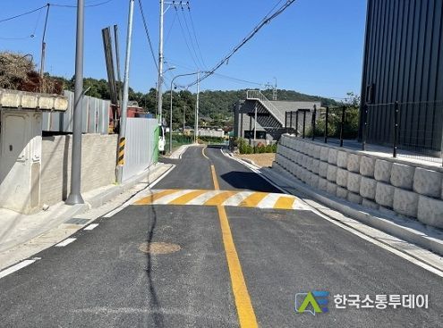 교하 오도동 마을진입도로 개선사업 완료…통행 불편 해소