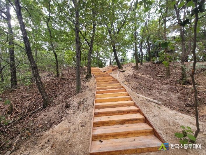 목재계단보수후