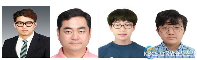 사진설명: (왼쪽부터) 온빛초 김현우 교사, 두루중 윤기상 교사, 해밀중 이철희 학생, 나성초 이승기 학생